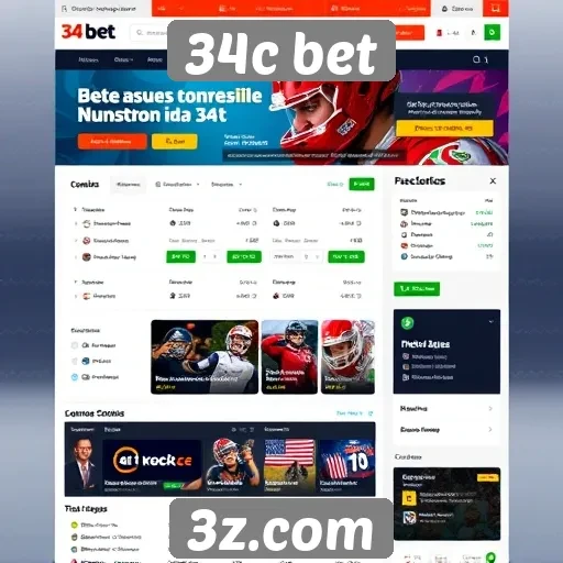 Experiência do usuário no site 34c bet